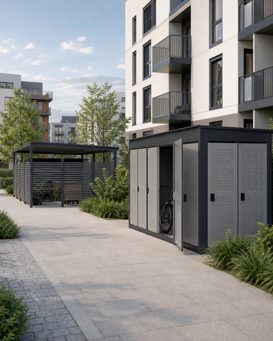 Metal solutions for an apartment building